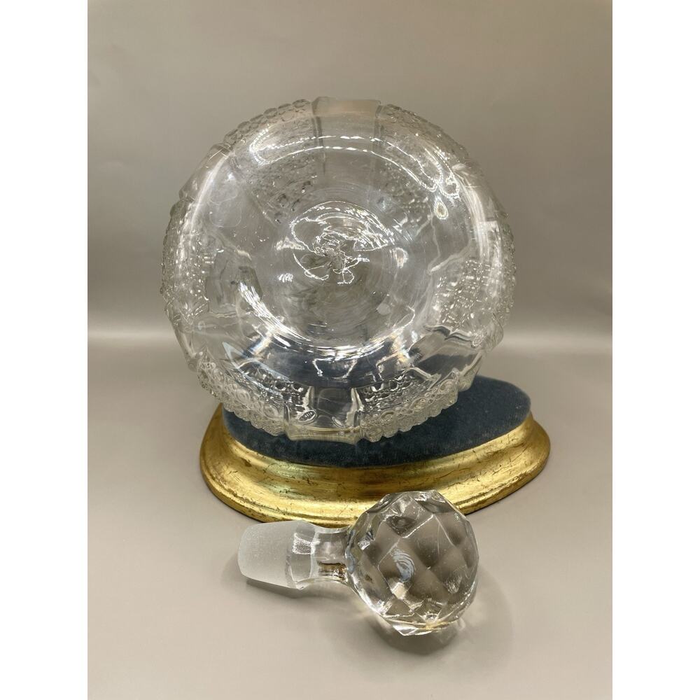RARE 1898 McKee Glass EAPG “Rainbow Clear” 8.5” Decanter With Stopper - Picture 8 of 12